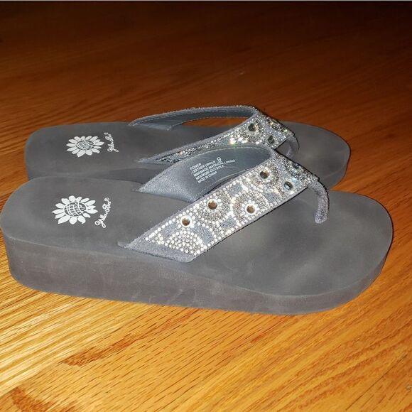 Yellow Box power Embellished Sandals - Picture 1 of 6